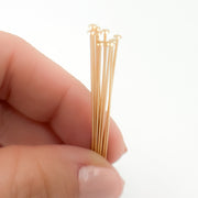 Gauge Gold-filled Flat 2 Inch Headpin